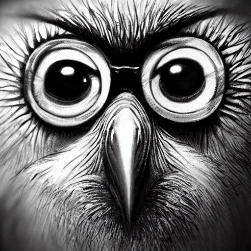 Prompt: “four eyes monkeyowl, realistic, hiperrealist, photorealist, intricate, sharp focus, cinematic lights, Artstation HQ, Deviantart trending, 4K UHD, masterpiece”