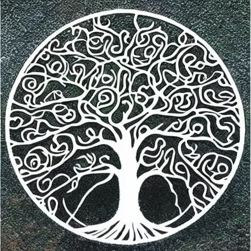 Image similar to The tree of life, top image of all time on /r/Art subreddit