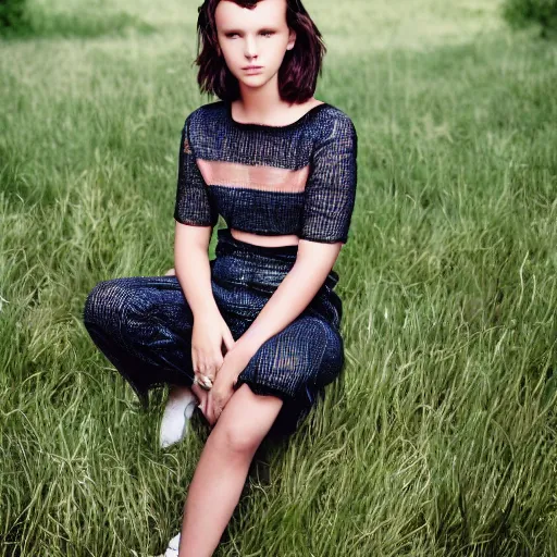 Image similar to photoshoot of Millie Bobby Brown