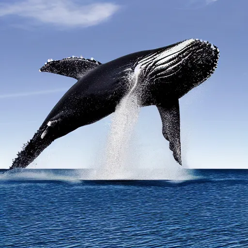 Prompt: Jack Black riding a humpback whale, render, 4k, 8k, 32k uhd s -5