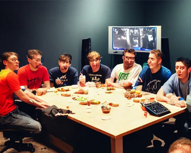Image similar to lan party last supper