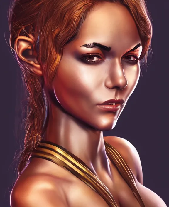 Image similar to woman in tight spandex costume, fantasy, 8 k resolution, beautiful, attractive, symmetrical portrait, detailed scenery, trending on artstation, medium shot, bust, tight fit, artgerm, elias chatzoudis