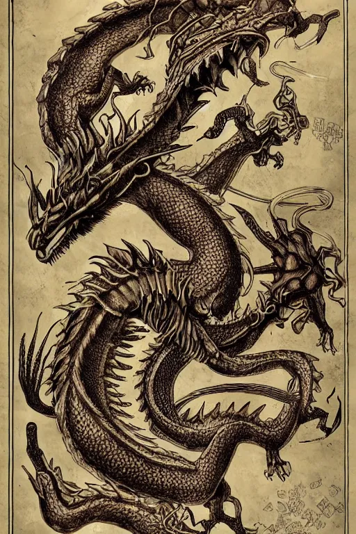 Image similar to internal anatomy of a dragon