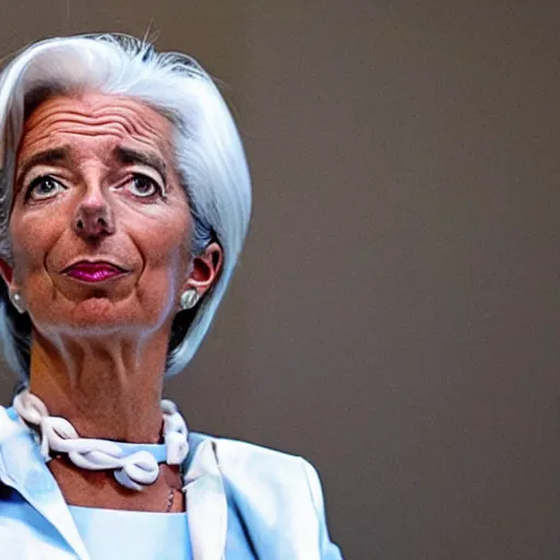 Image similar to Christine Lagarde as Ursula the Sea Witch