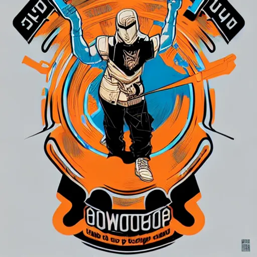 Image similar to concept art of tshirt design, 1 6 colors, logo, ink drawing, art by jc leyendecker and sachin teng