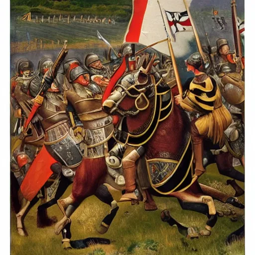 Image similar to the battle of hastings, john bolton