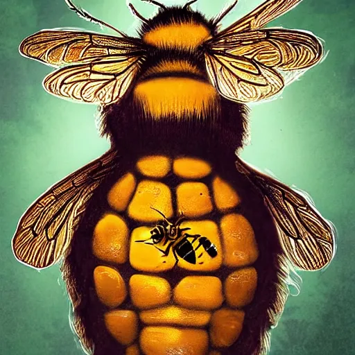 Image similar to save the bees poster, artstation
