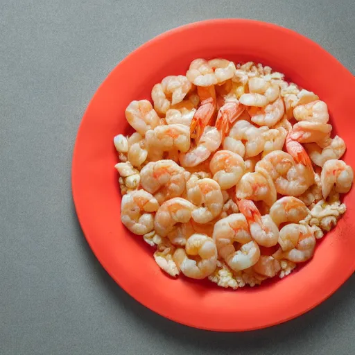 Prompt: Shrimpables, a shrimp themed cereal, high quality photograph ad studio lighting