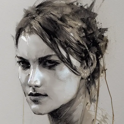 Image similar to portrait of kim wrexler, artwork by guy denning and charlie bowater,