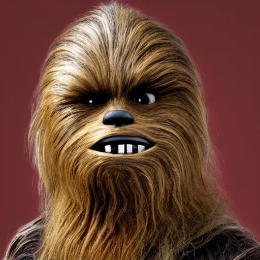 Image similar to chewbacca after shaving his face