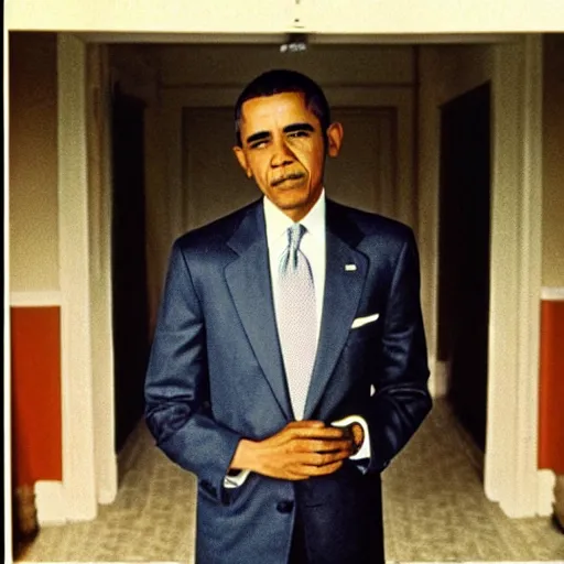 Prompt: “still of Barack Obama in The Shining (1980)”