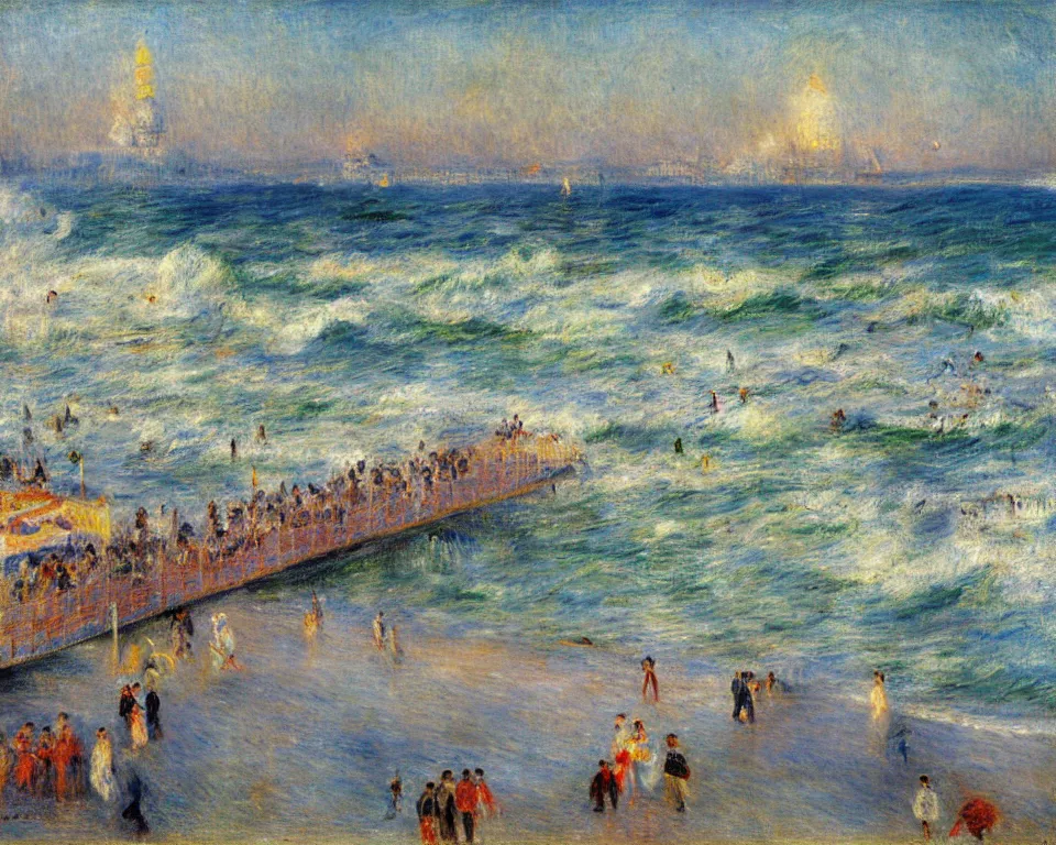 Image similar to the santa monica pier by renoir.