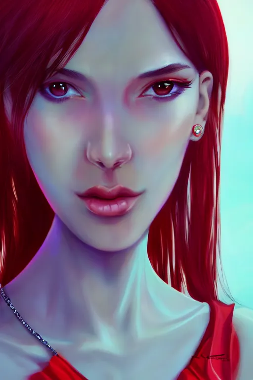 Prompt: beautiful fashion human looking alien in red saree,, in the style of artgerm, and wlop, chanel jewelry, cinematic lighting, hyperdetailed, 8 k realistic, symmetrical, global illumination, radiant light, love and mercy, frostbite 3 engine, cryengine, dof, trending on artstation, digital art, crepuscular ray