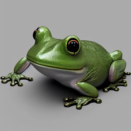 Image similar to mechanical frog, octane render