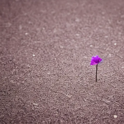 Image similar to closeup photo of 1 lone purple petal flying above a playground, aerial, shallow depth of field, cinematic, 8 0 mm, f 1. 8 - c 1 1. 0