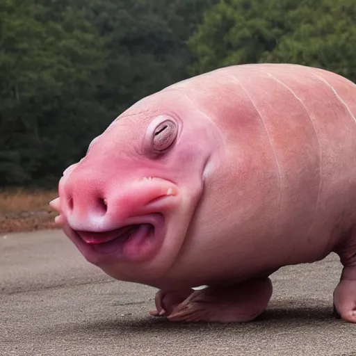 Image similar to a car / blobfish hybrid