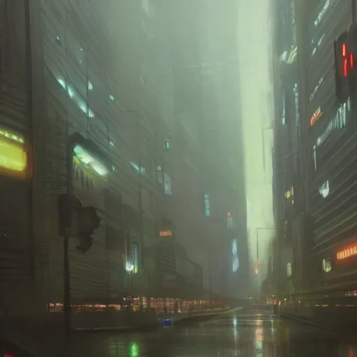 Prompt: blade runner 2 0 4 9 city at night, vfx shot, realism, intricate detail, digital painting, artstation, concept art, sharp focus, art by ralph mcquarrie,