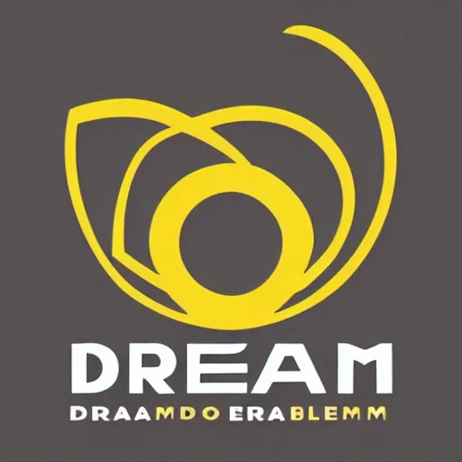 Prompt: logo design for dream studio, vector graphic, behance, symmetrical, minimalistic, 4 k