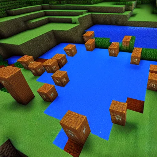 Image similar to minecraft heaven