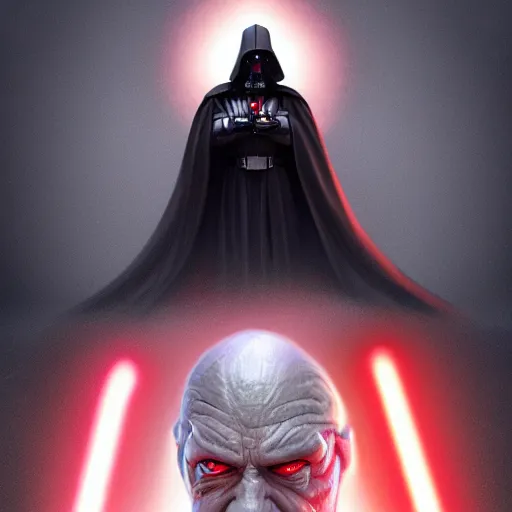 Prompt: Jay Powell as evil Sith Emperor, digital art, cgsociety, artstation, trending, 4k