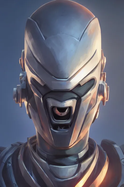 Image similar to epic mask helmet robot ninja portrait stylized as fornite style game design fanart by concept artist gervasio canda, behance hd by jesper ejsing, by rhads, makoto shinkai and lois van baarle, ilya kuvshinov, rossdraws global illumination radiating a glowing aura global illumination ray tracing hdr render in unreal engine 5