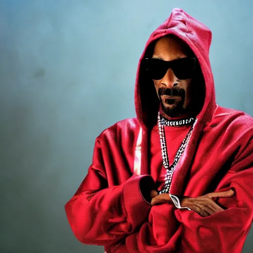 Prompt: a film still of Snoop Dogg as a Marvel Villian, 40mm lens, shallow depth of field, split lighting