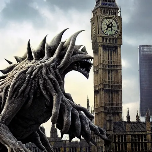 Image similar to cloverfield monster in London