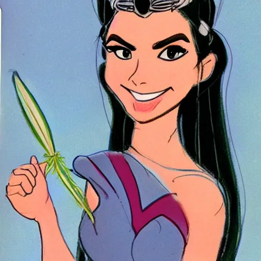 Image similar to milt kahl sketch of victoria justice with tendrils hair style as princess padme from star wars episode 3