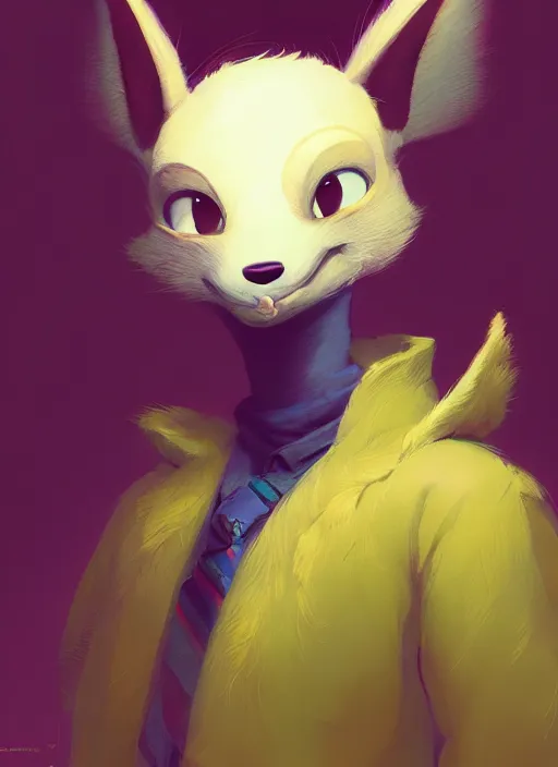 Prompt: a beautiful portrait of an anthropomorphic fursona furry disney character by cory loftis, fenghua zhong, ryohei hase, ismail inceoglu and ruan jia. volumetric light, artstation