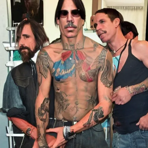 Image similar to anthony kiedis visit jerusaelem, hyper realistic