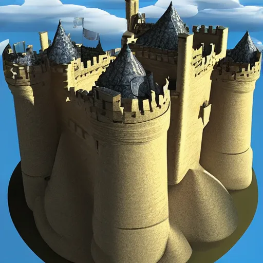 Image similar to Castle made of clouds