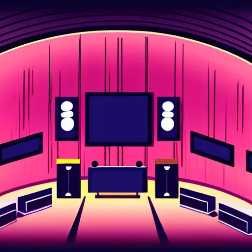 Image similar to 2 d empty music venue, design, vector art, digital art, portrait, 4 k, 8 k, sharp focus, smooth, illustration, room, concept art