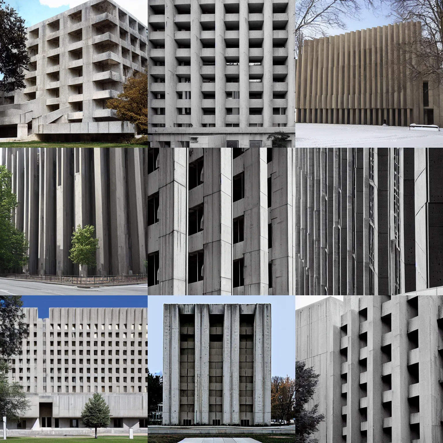 Prompt: the united states institute of brutalism