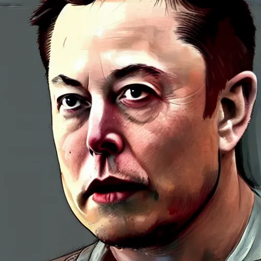 Prompt: elon musk in attack of titan