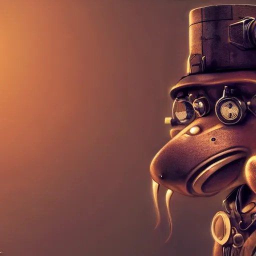 Prompt: steampunk monkey, portrait, robot, concept art, rim light, sharp focus, tilt shift, octane render, anime, moebius, highly detailed