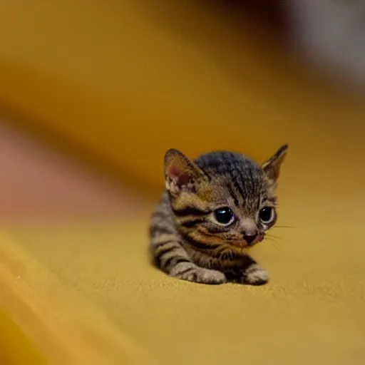 Image similar to photo of world ’ s smallest cat the size of a honeybee