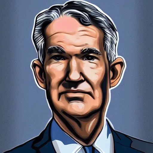 Image similar to a portrait of jerome powell as a bear