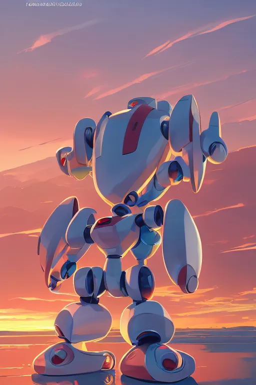 Image similar to metabots medabots medarotto medarot robot minimalist comics, behance hd by jesper ejsing, by rhads, makoto shinkai and lois van baarle, ilya kuvshinov, rossdraws global illumination ray tracing hdr radiating a glowing aura