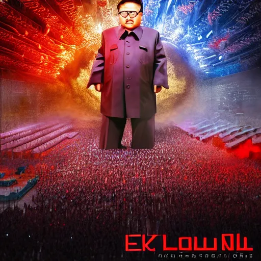 Prompt: full body pose, hyper - realistic photo of kim jong - il on parade in hell volumetric lighting, 8 k, octane perfectly detailed rendering, extremely hyper detailed, intricate, epic composition, cinematic lighting, masterpiece, trending artstation, very highly detailed, stunning, hdr, smooth, sharp focus, high resolution, award winning photo, dslr, 5 0 mm