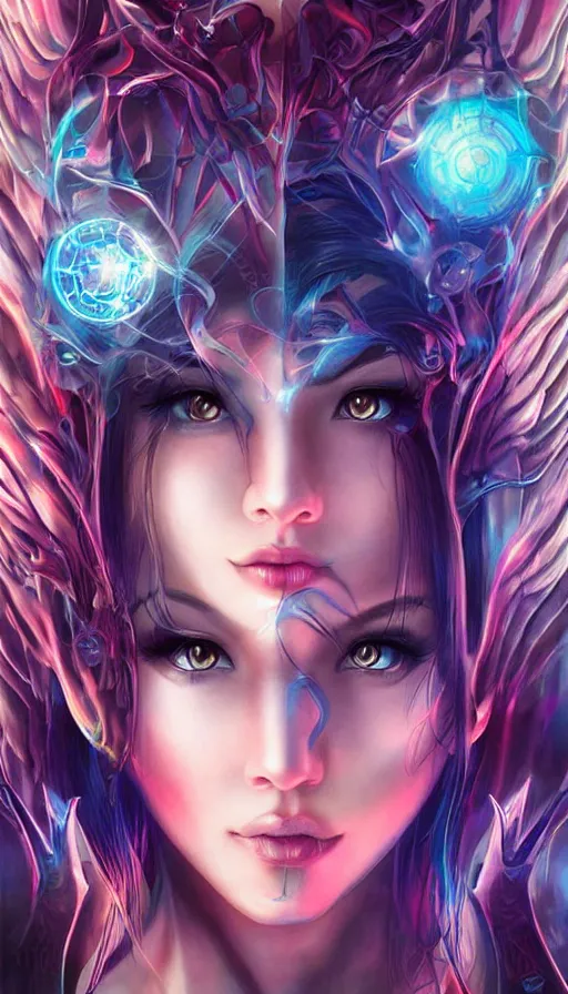 Image similar to psytrance artwork, by artgerm