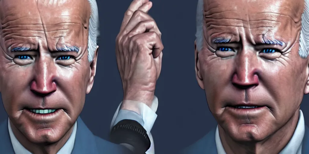 Image similar to joe biden akira, realistic render