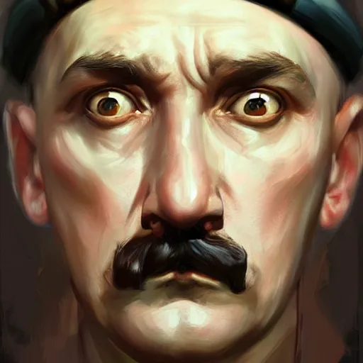 Prompt: adolf hitler, digital art by Mandy Jurgens and Irina French and Heraldo Ortega , hyperdetailed, artstation, cgsociety