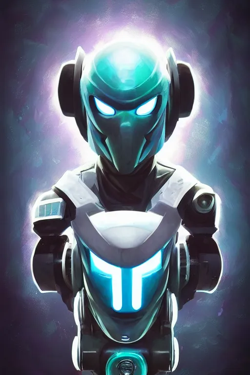 Image similar to epic mask helmet robot ninja portrait stylized as fornite style game design fanart by concept artist gervasio canda, behance hd by jesper ejsing, by rhads, makoto shinkai and lois van baarle, ilya kuvshinov, rossdraws global illumination radiating a glowing aura global illumination ray tracing hdr render in unreal engine 5