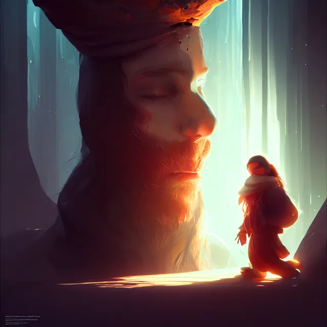 Prompt: 'That's me in the corner, that's me in the spot-light, osing my religion', best on artstation, cgsociety, wlop, Behance, pixiv, astonishing, impressive, outstanding, epic, cinematic, stunning, gorgeous, concept artwork, much detail, much wow, masterpiece.