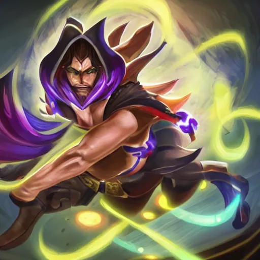 Image similar to a portrait of lucky luck in the style of arcane league of legends