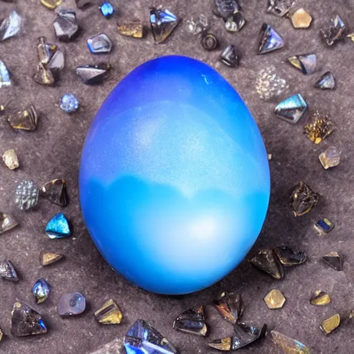 Prompt: crystalline dragon egg super high definition, vibrant colors, sparkling, jewel, game of thrones, symmetrical, 8k, scales