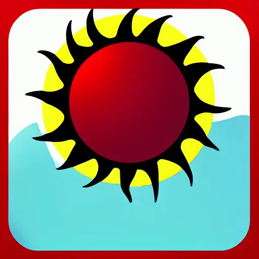 Image similar to icon for weather app, icon, sun, favicon