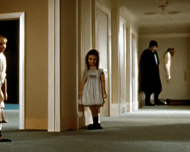 Prompt: movie still from the shining