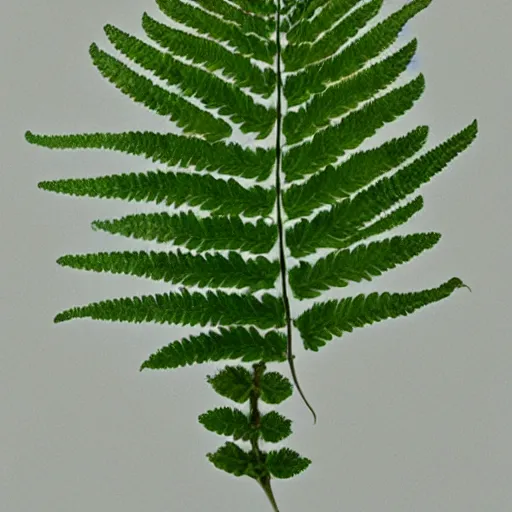 Prompt: an anthropomorphic fern