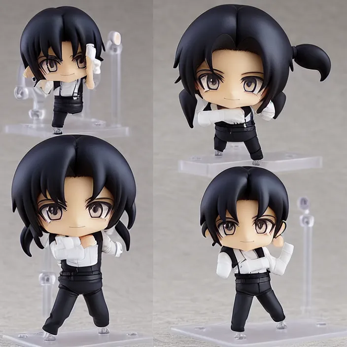 Image similar to an anime nendoroid of michael jackson, figurine, detailed product photo